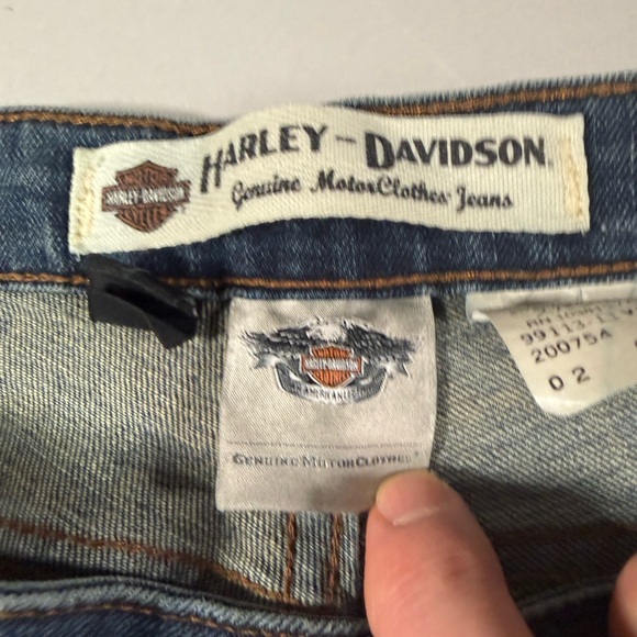 Harley-Davidson Rider Jeans Petite 10 Stretch Bootcut Denim Mexico - Picture 10 of 16